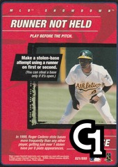 Runner Not Held (1st Edition)